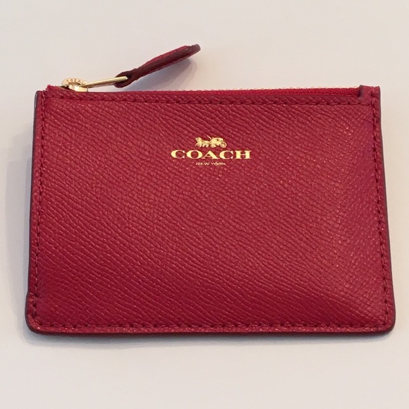 Coach Accessories - COACH Mini Skinny ID Case in True Red